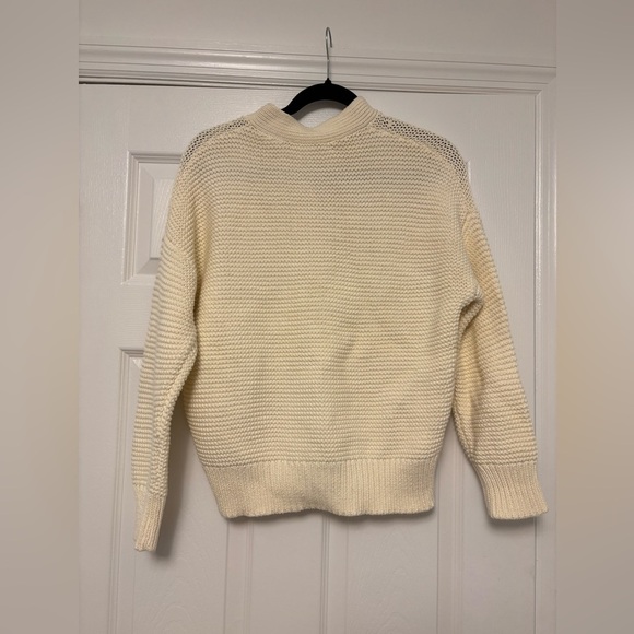 Alex Mill Women’s Button-Front Cardigan Sweater Cream Knit Size Small - Picture 10 of 15